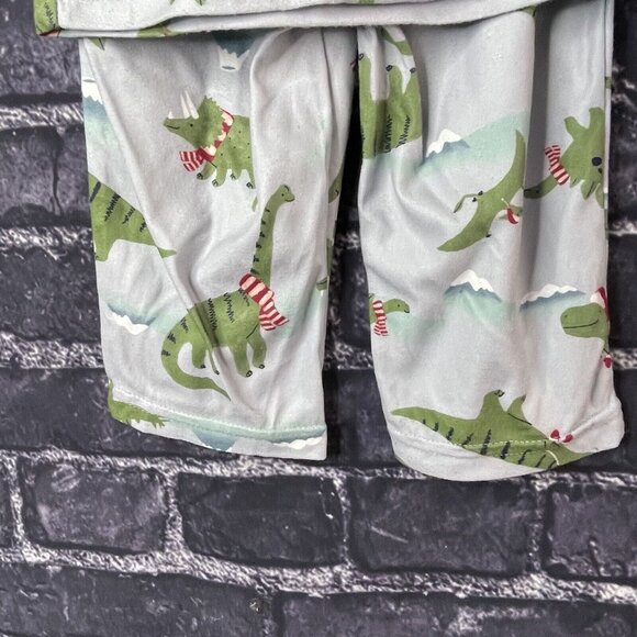 Carter's Just One You 12 Month Dinosaur Holiday Toddler 2-piece Pajama Set - Picture 4 of 11